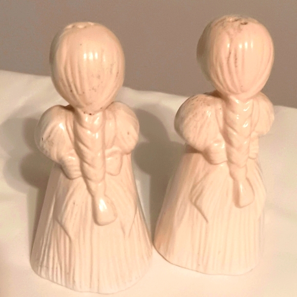 VTG ROB ROY Ceramic CORNHUSK DOLLS/Girls SALT & PEPPER Shaker Set/DECOR EUC - Picture 6 of 10